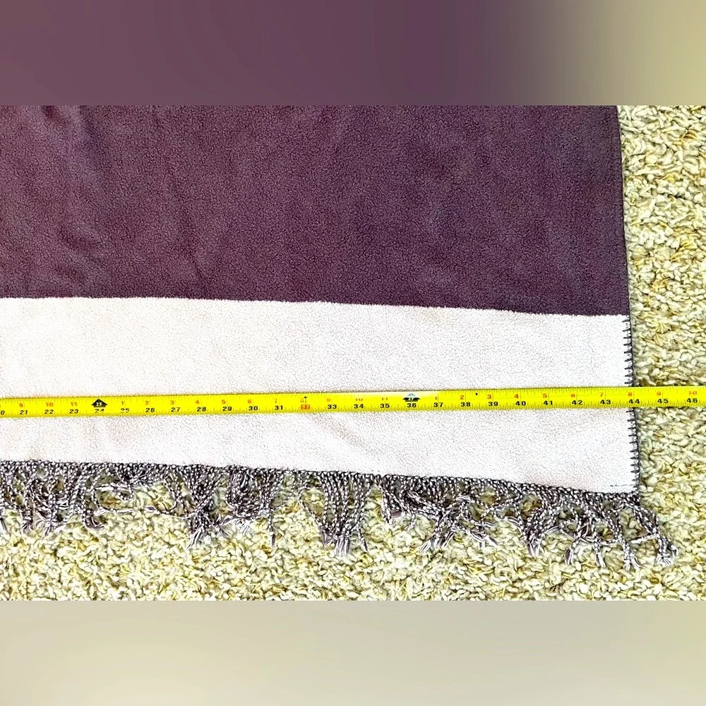 West Elm Purple Throw Blanket